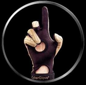 Les cyber gloves ( gants avec 5 capteurs )